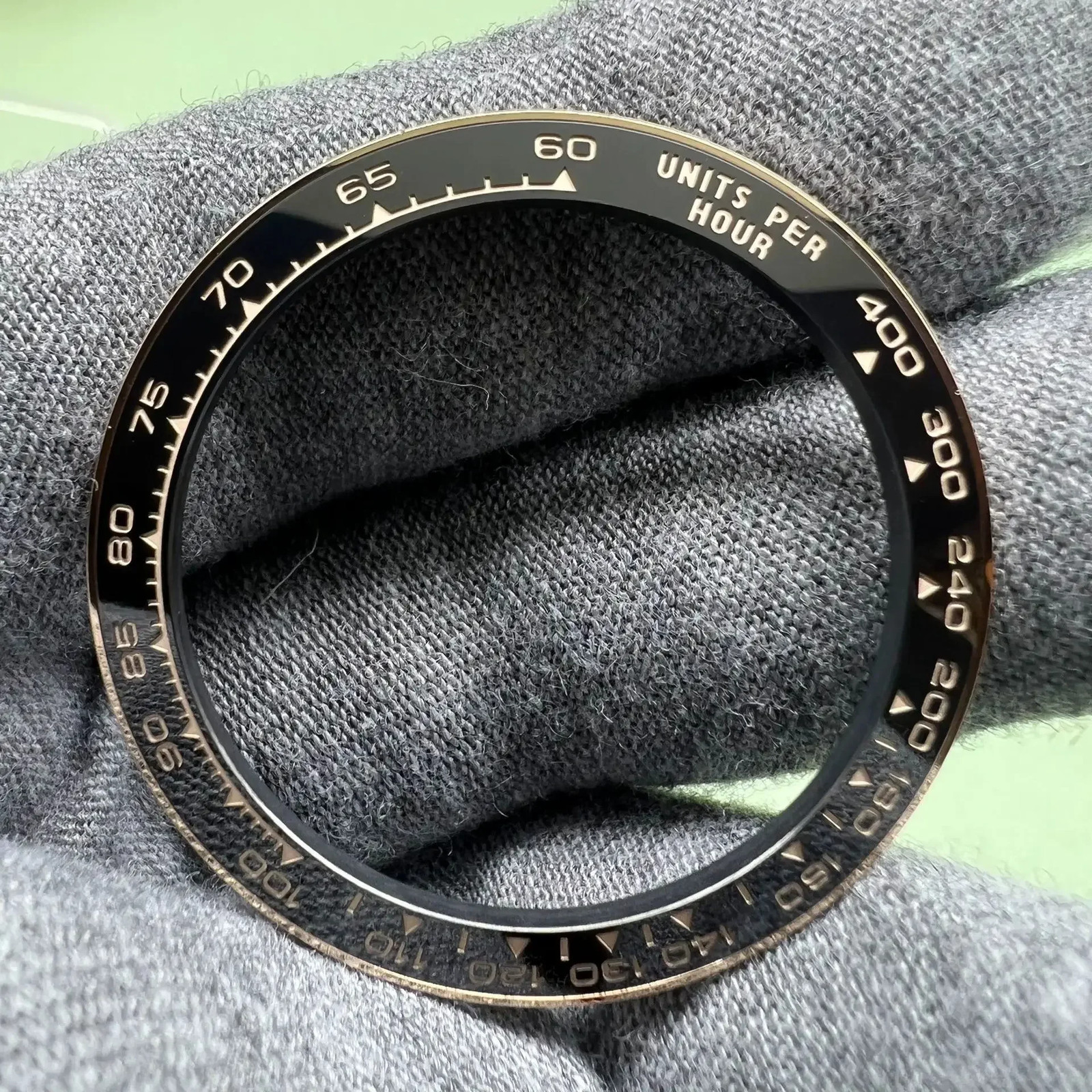 Premium Black Gold Ceramic Bezel Insert For Rolex Cosmograph Daytona 126500
