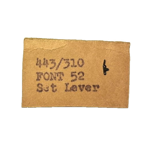 FF FHF FONT Fontainemelon 52 54 Set Lever watch part #443/310 fits Bulova 4AE