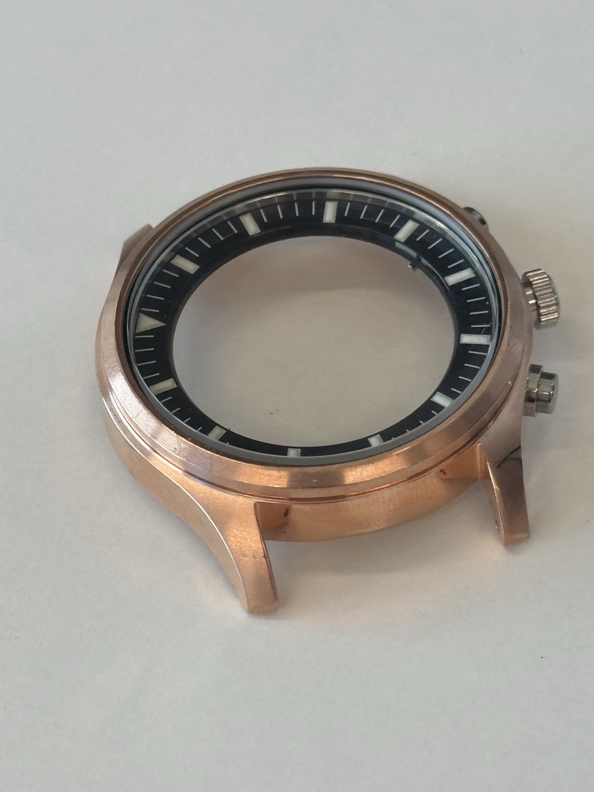Seiko 7T92-0JS0 Watch Case – Chronograph Pilot – New Old Stock – Rose Gold