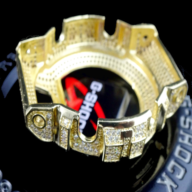 CASIO G-SHOCK/G SHOCK DW 6900 2-PIECE YELLOW CZ ON YELLOW WATCH BEZAL 2 CTW NEW