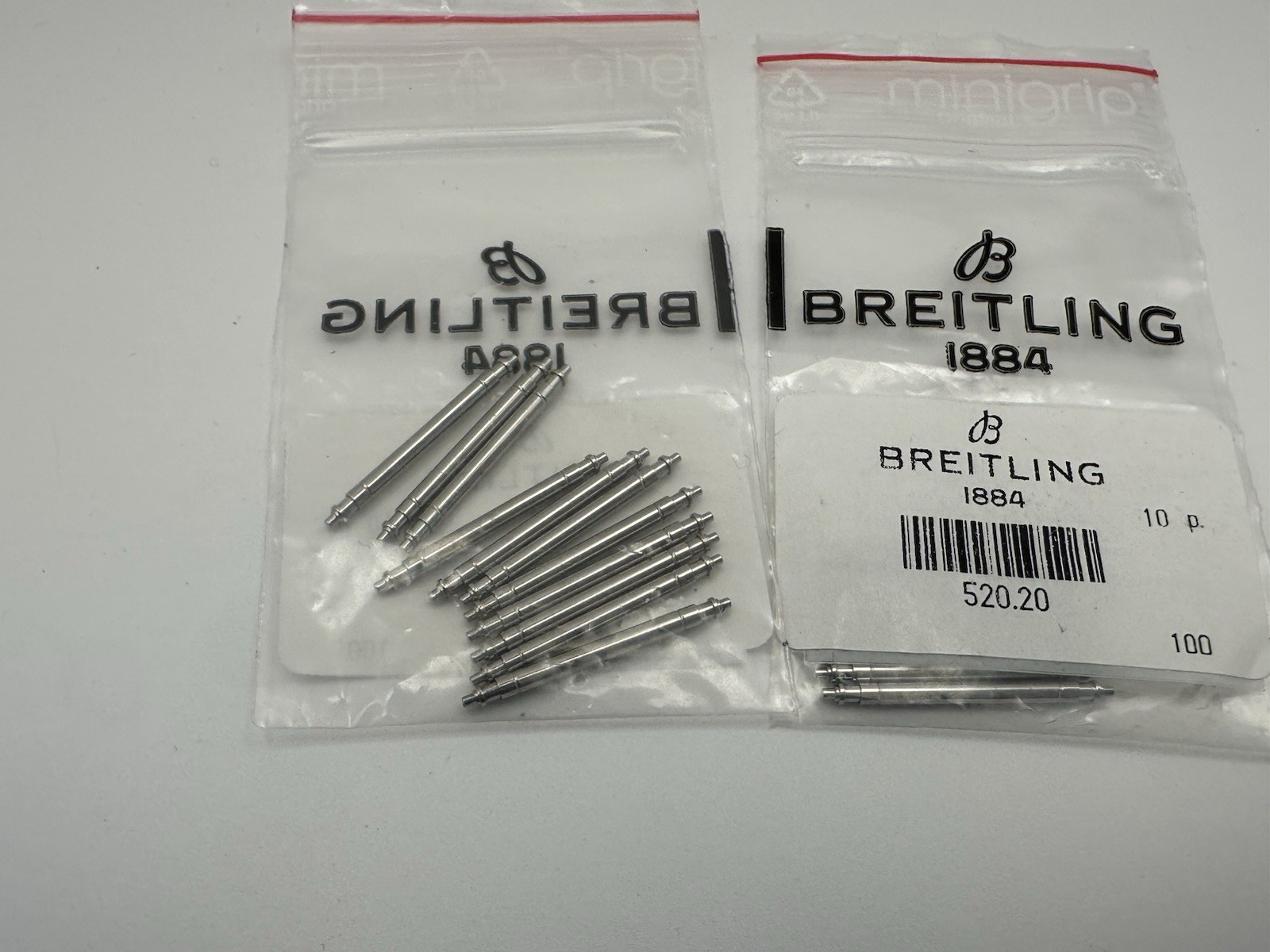 AUTHENTIC 2 PCS Breitling 20mm Spring Bar for Straps – # 520.20