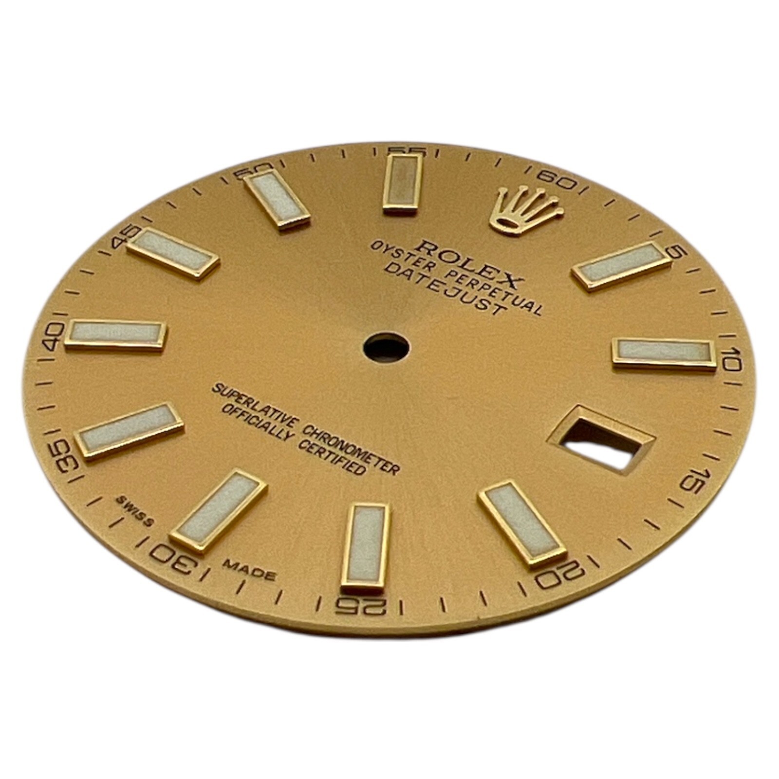Genuine Rolex Oyster Perpetual Datejust 41mm Dial Champagne Gold 116333