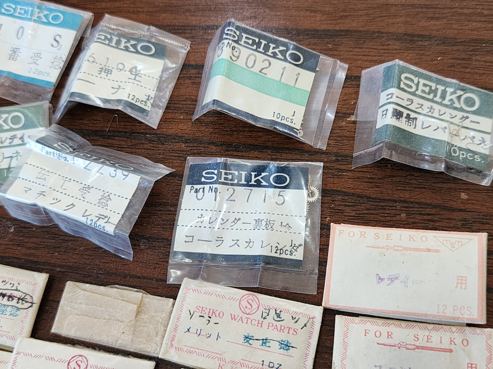 Large Assorted Seiko Seikosha Parts Lot Watchmaker Unsorted 1960 1970 1980 2