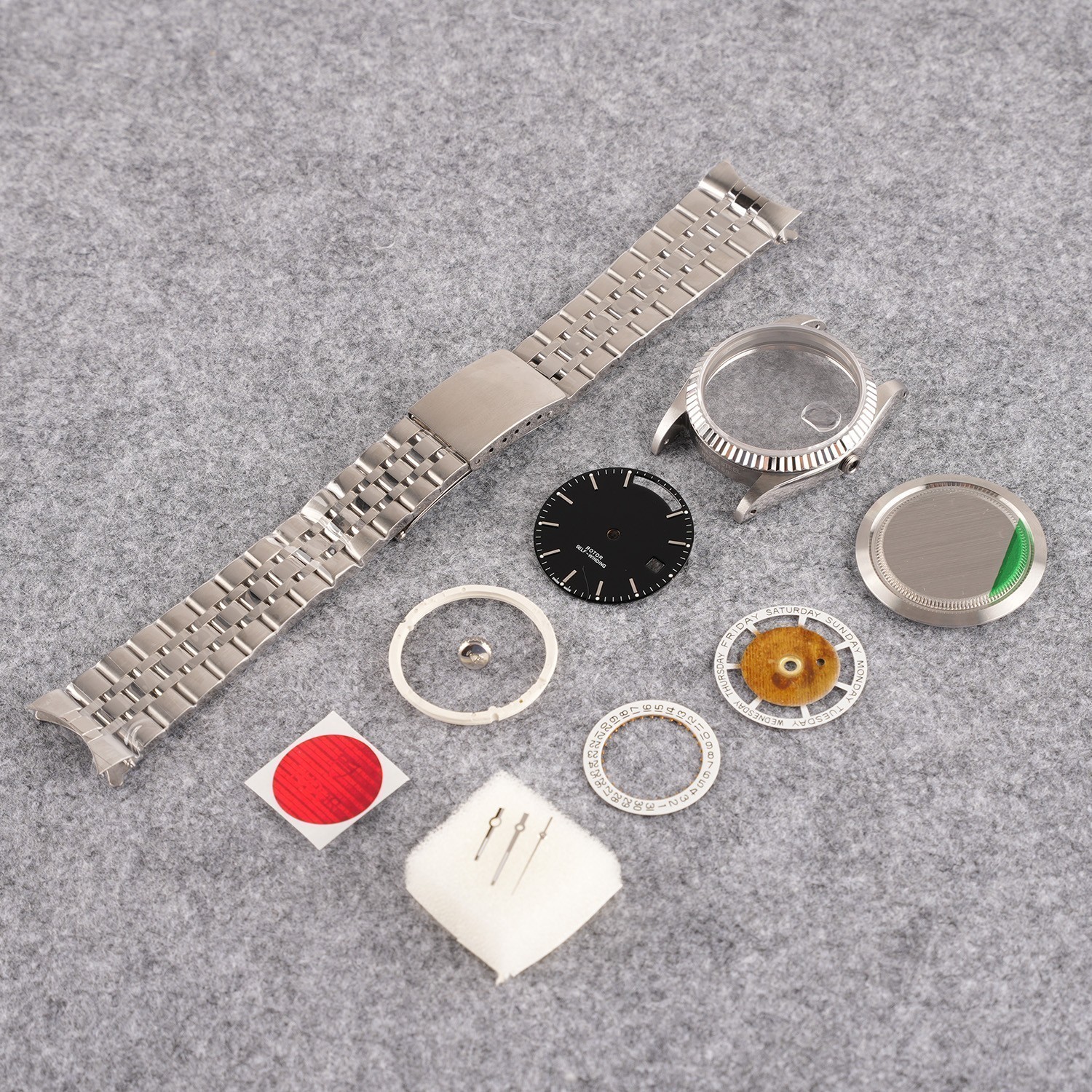 For 2836 2834 2846 After-sales accessories DIY 36mm Watch Steel Case kit
