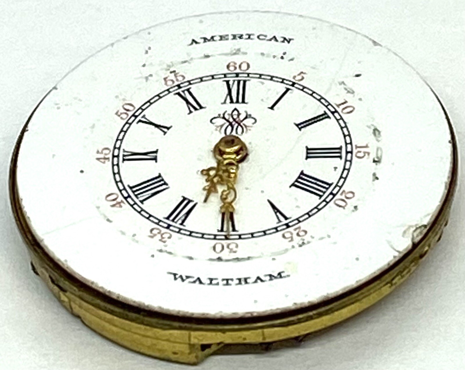 Vintage Waltham American 6567468 Watch Movement 29.43mm For Parts & Repair