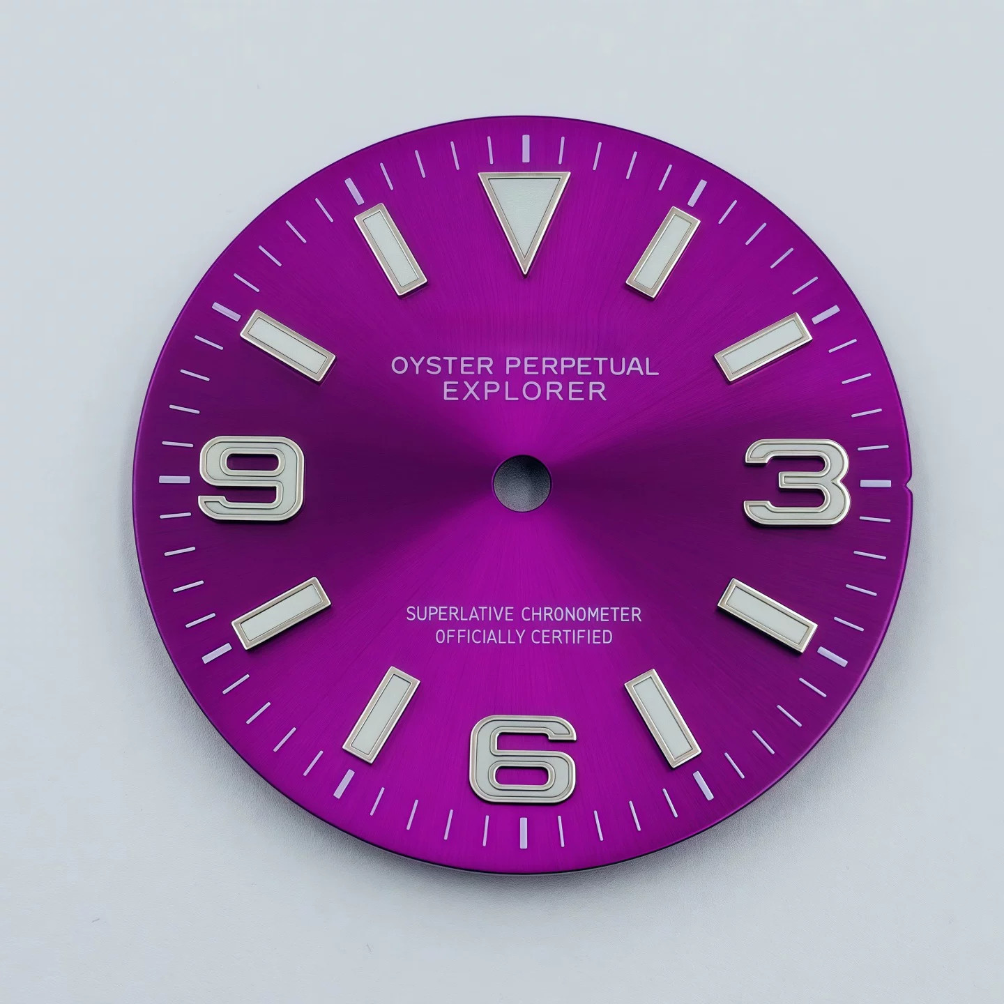 28.5mm Sun patterns Watch Dial Green Luminous for Nh35 Nh36 4R Movement parts