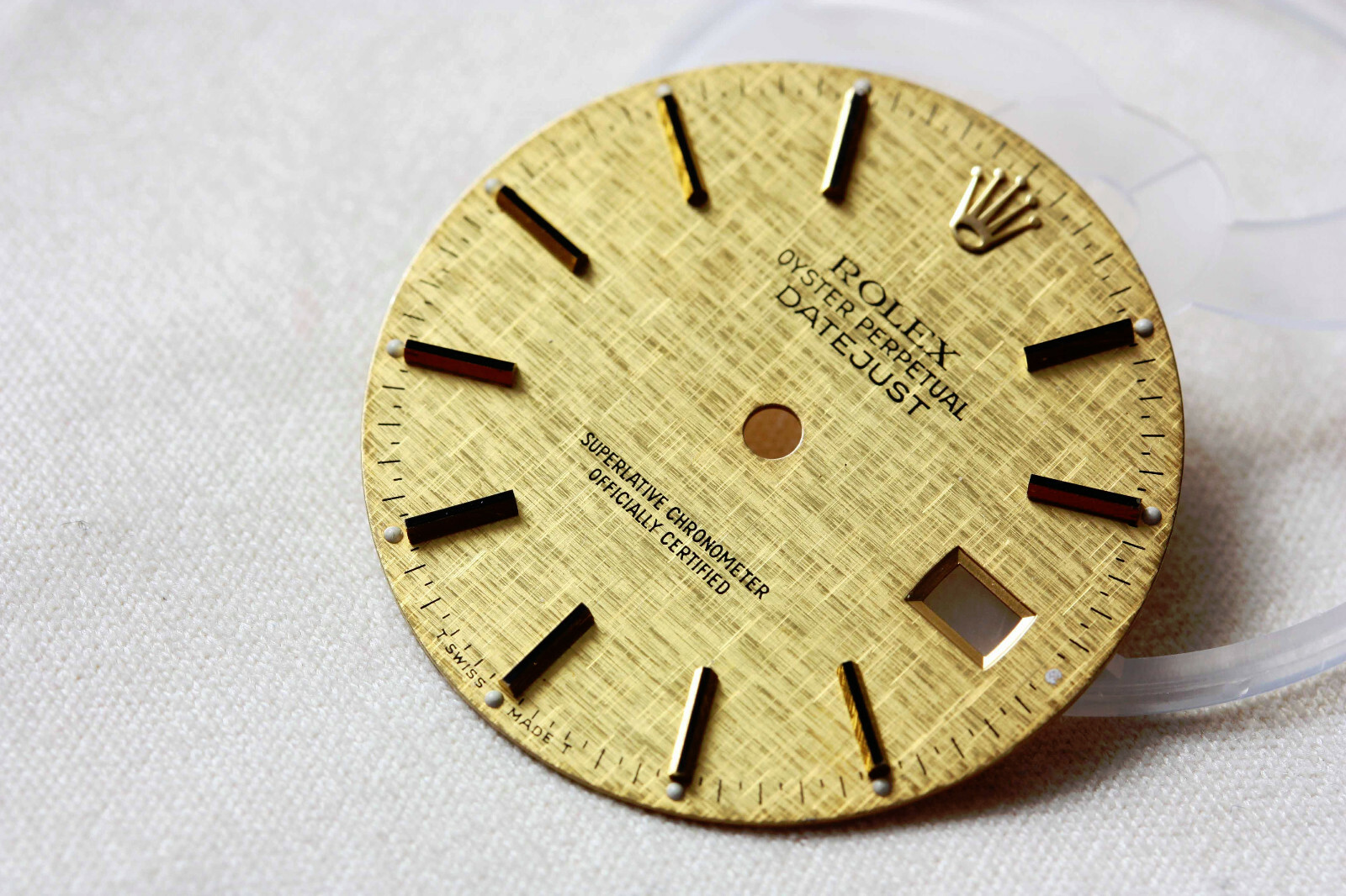 Rolex Factory Original Champagne Linen Dial Ref: 16013, 16233 and others