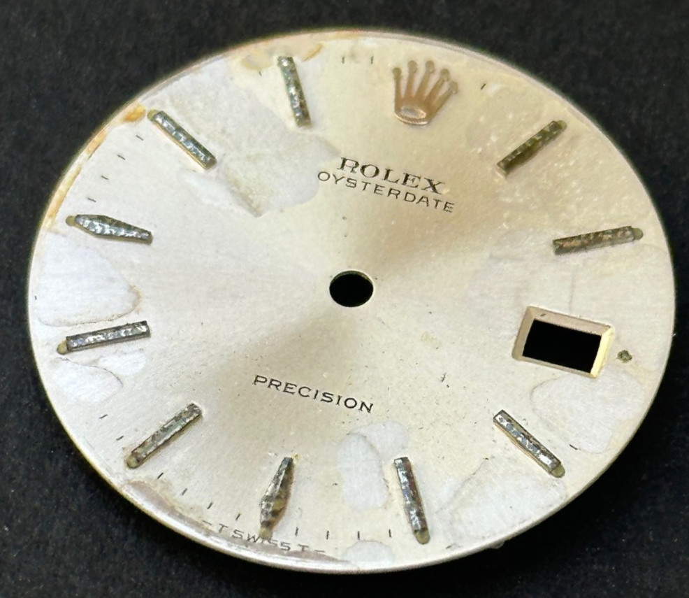 Vintage Rolex Oysterdate Precision Watch Dial For 6694