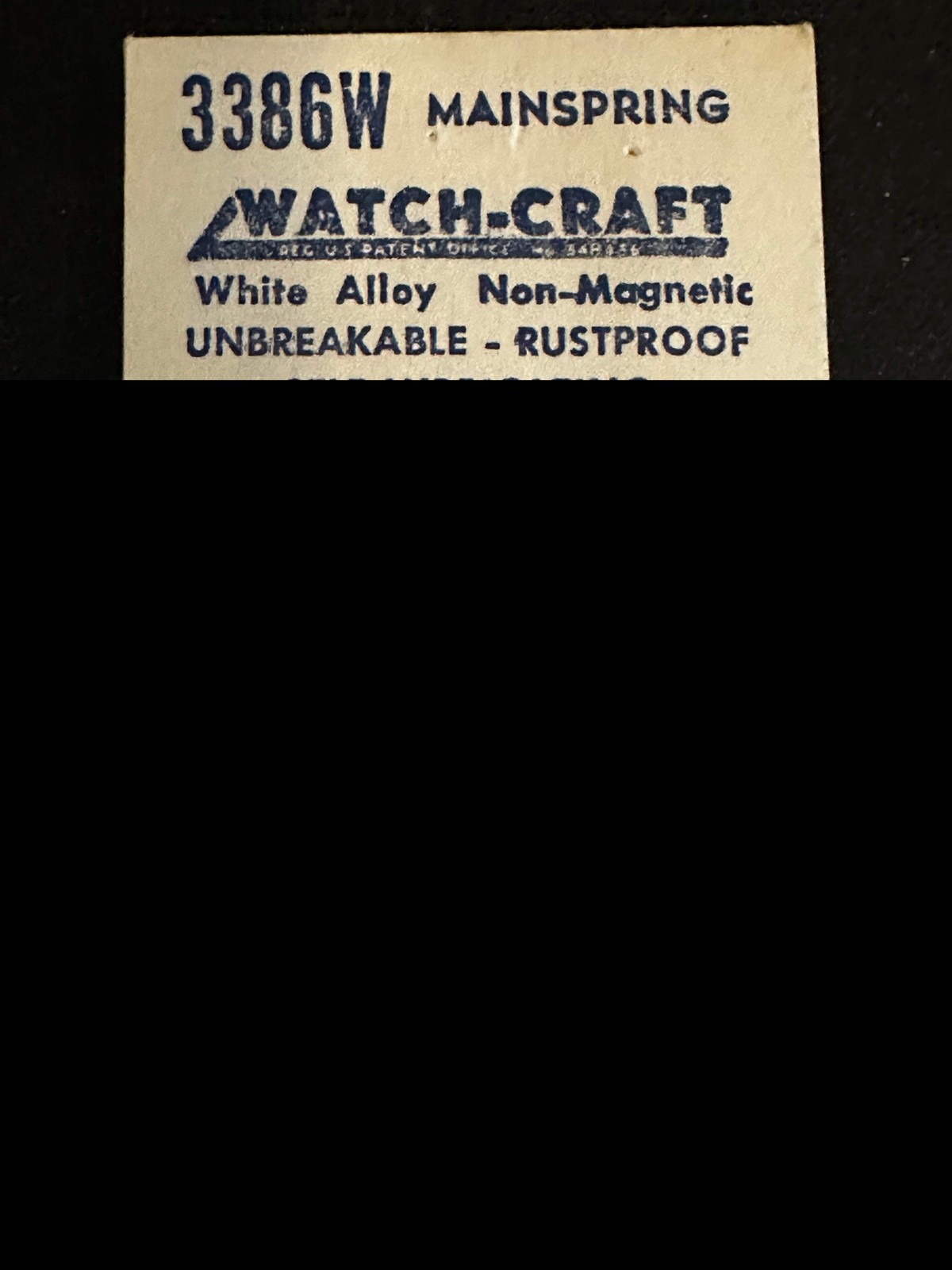 WATCH-CRAFT Mainspring 3386W for MST caliber 475 – Alloy