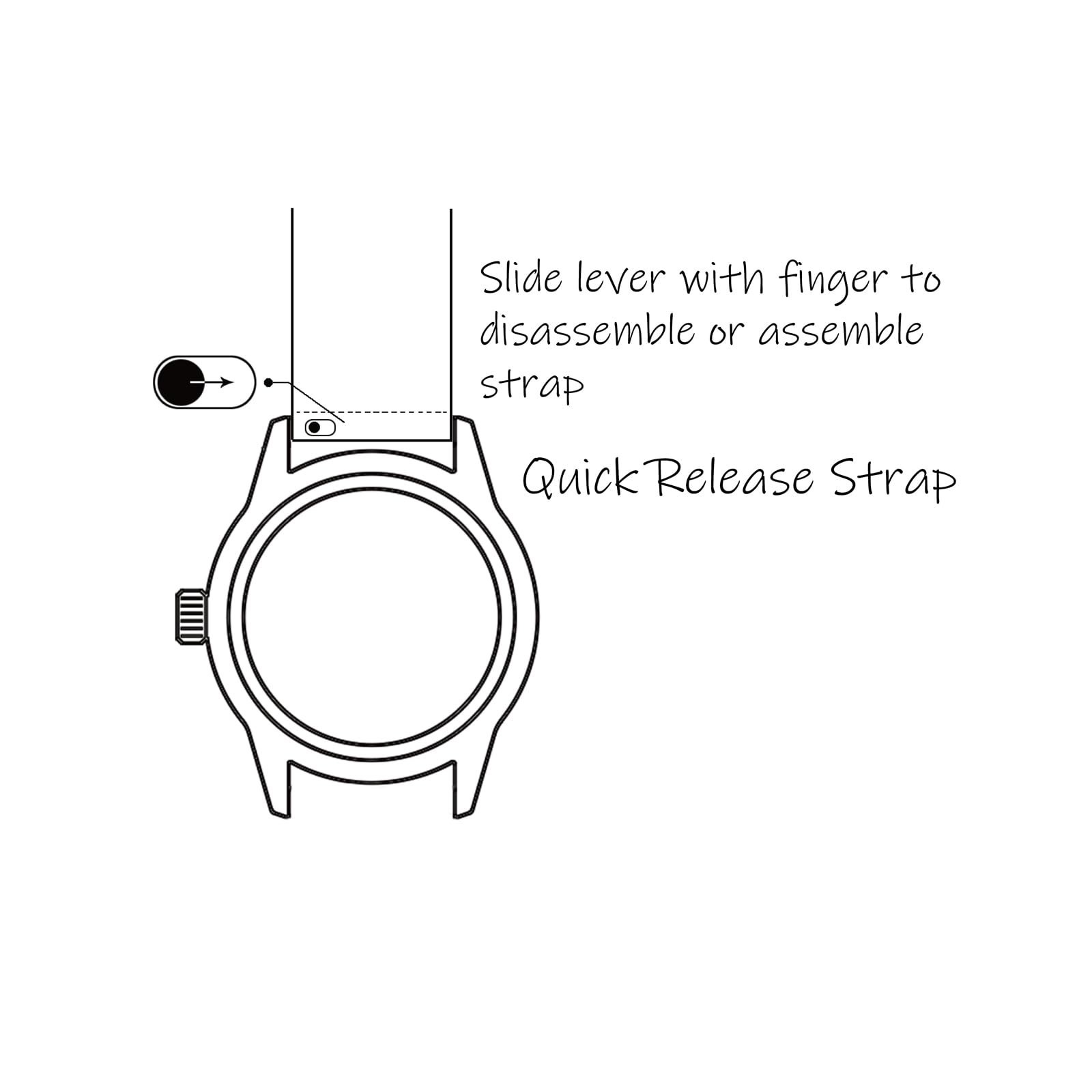 WOCCI 18mm Quick Release Spring Bars, Pins for 18mm Watch Band