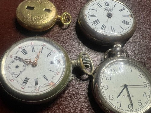 Pocket Watches SPLENDID And Other Parts Replacement 4 PIECES Vintage