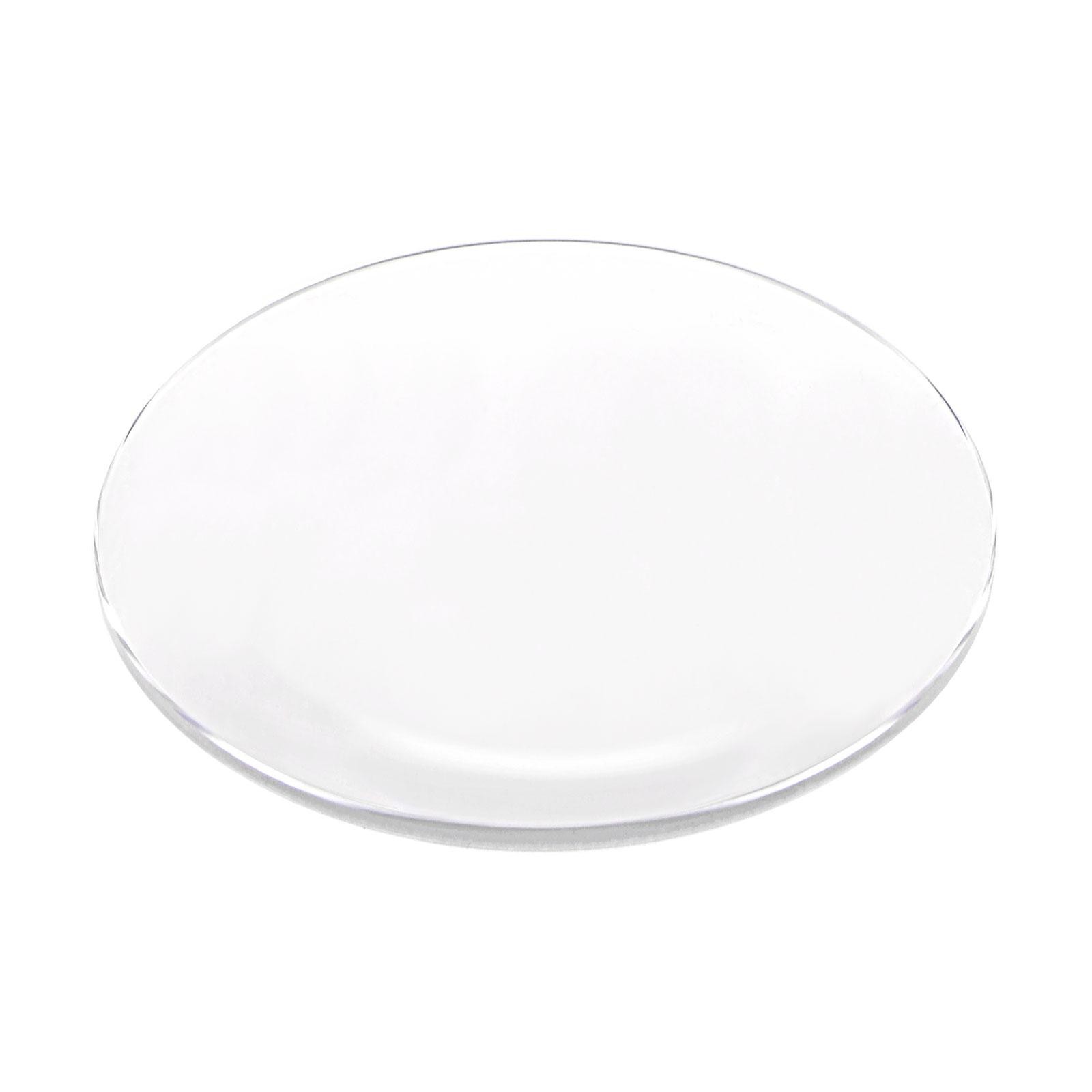 Glass Watch Single Lens Round 36.5mm Dia 1.3mm Edge Thickness, Transparent