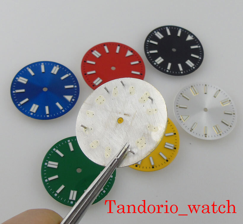 28.5mm/31mm Watch Dial Hands uminous Fit NH35A NH36A MIYOTA 82 ETA DG Movement