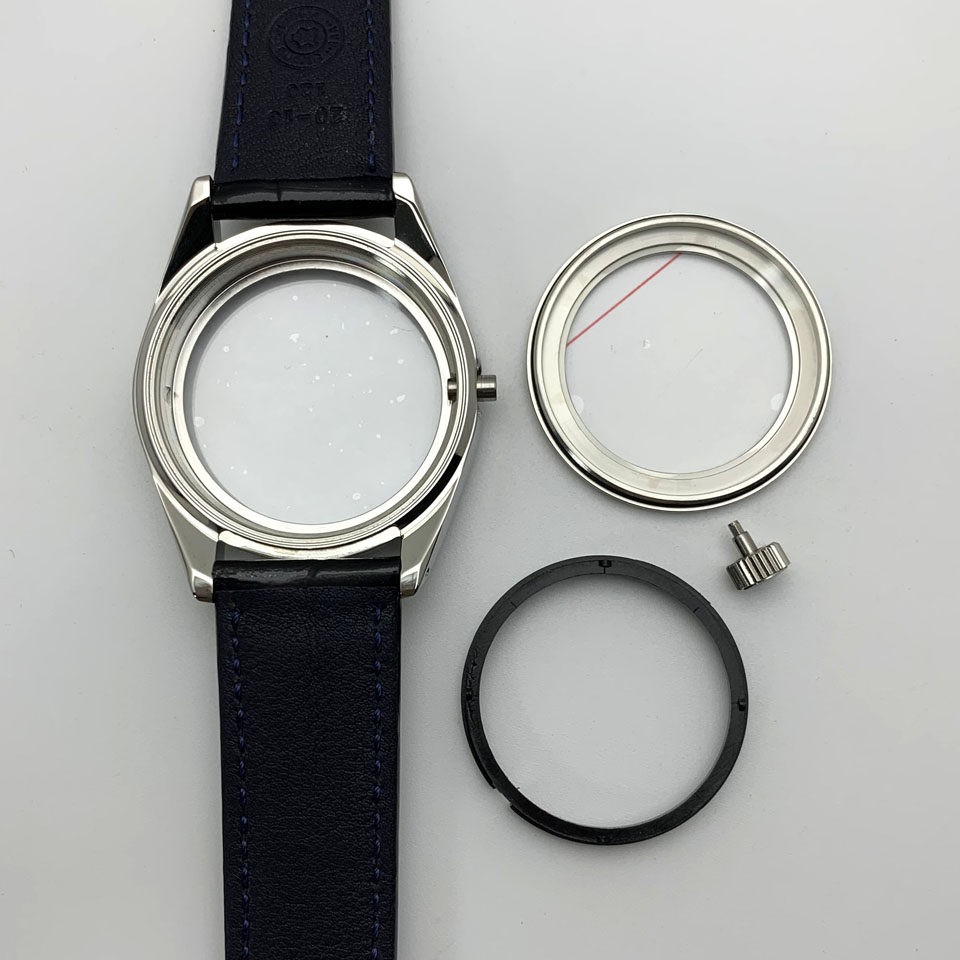 38mm Stainless Watch Case+Strap Sapphire Glass for NH35 Movement 31mm Dial