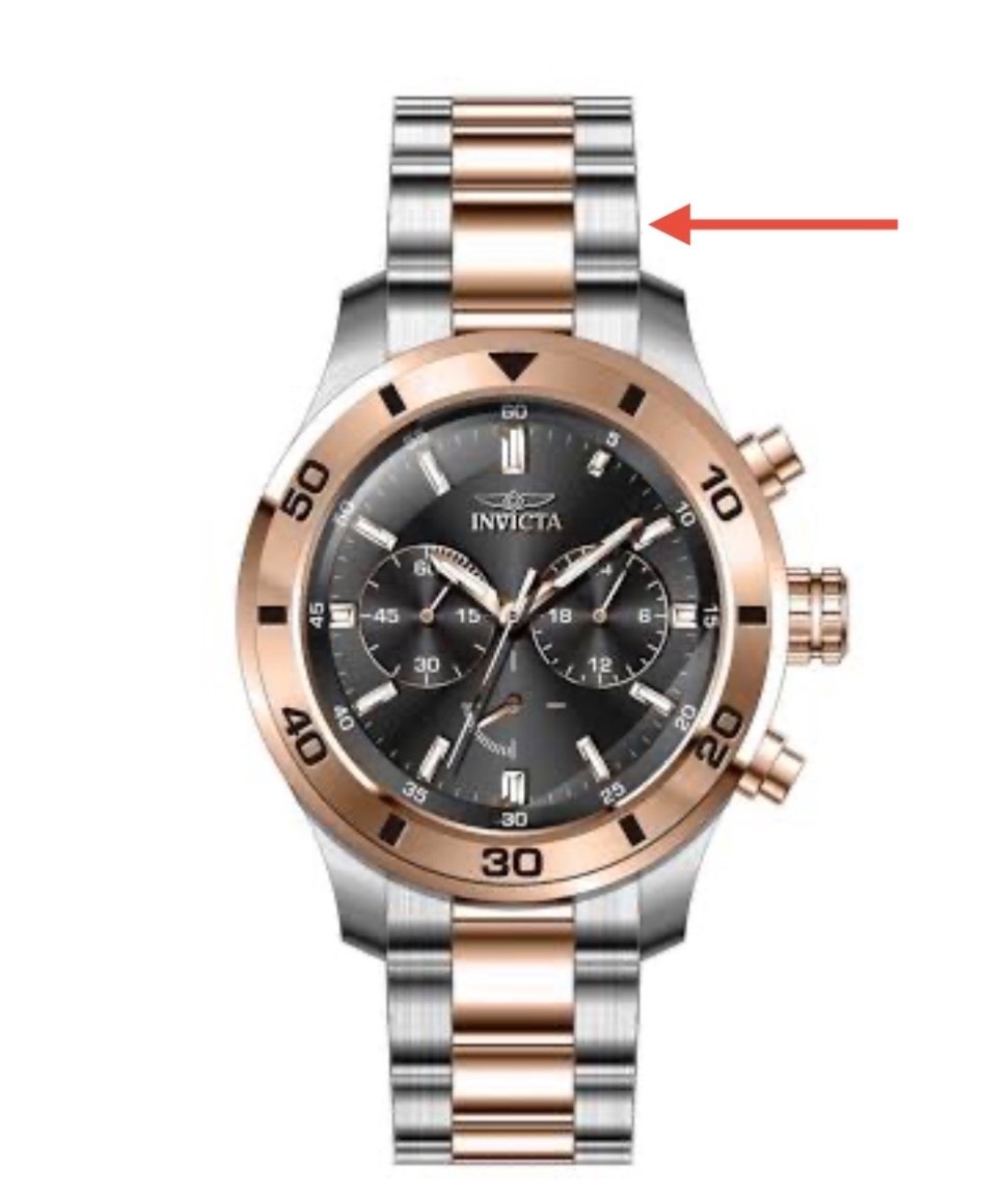 INVICTA 28890 Watch Link Two Tone Stainless Steel Extension Extra 1pc
