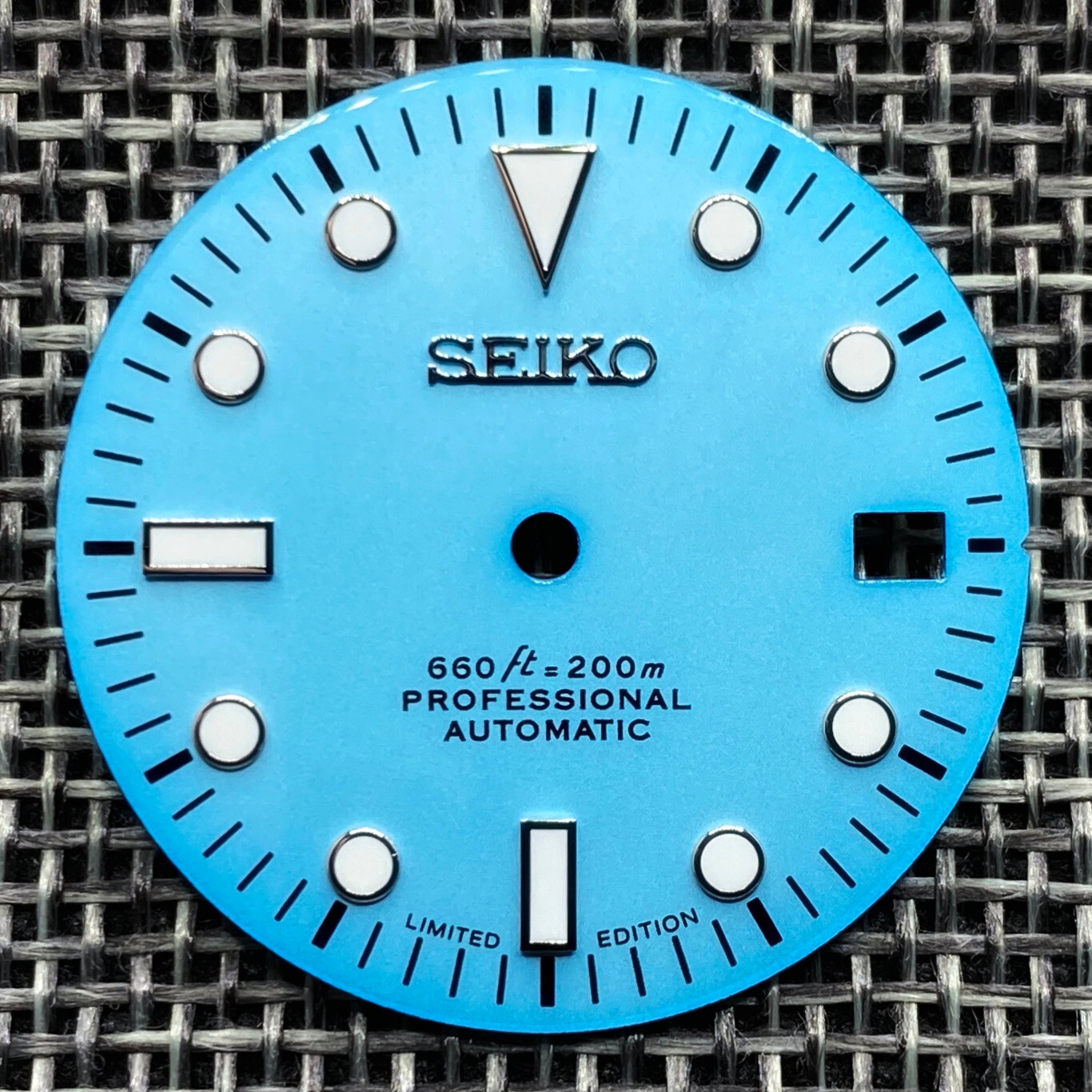 New SUB DIVERS CERAMIC LIGHT BLUE DIAL FOR SEIKO NH35 NH36 4R35 4R36 7S26 SKX007