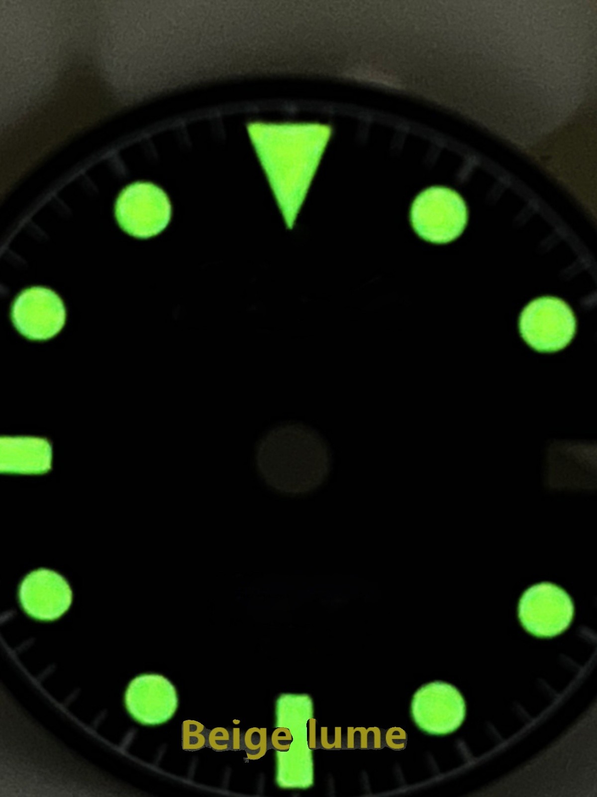 Matte Black 28.5mm Dial S logo SUB 660ft=200m Retro Vintage Green Lume For NH35