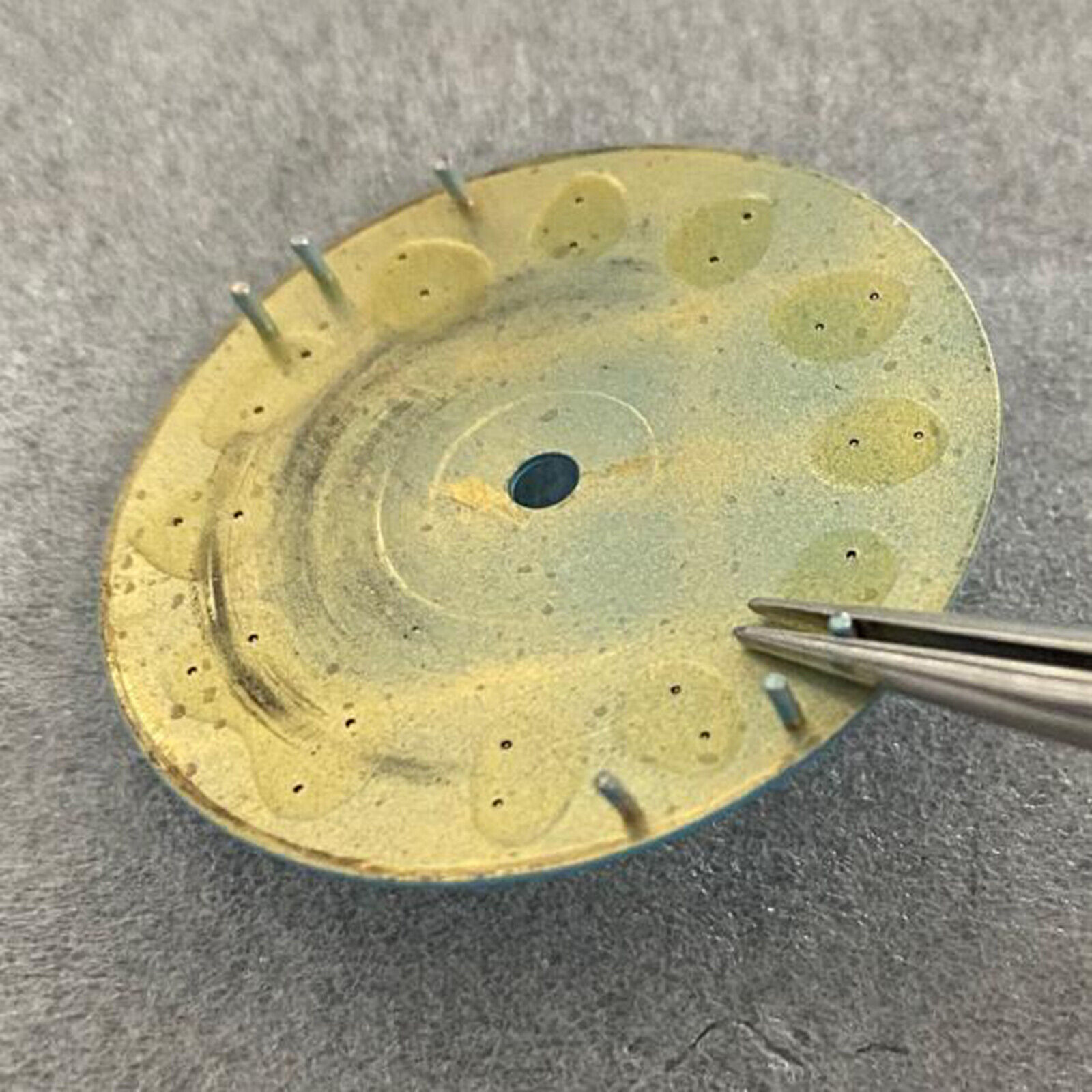 1x 28.5mm 369 Strip Nail Watch Dial Green Luminous for NH35/36/4R/7S Movement