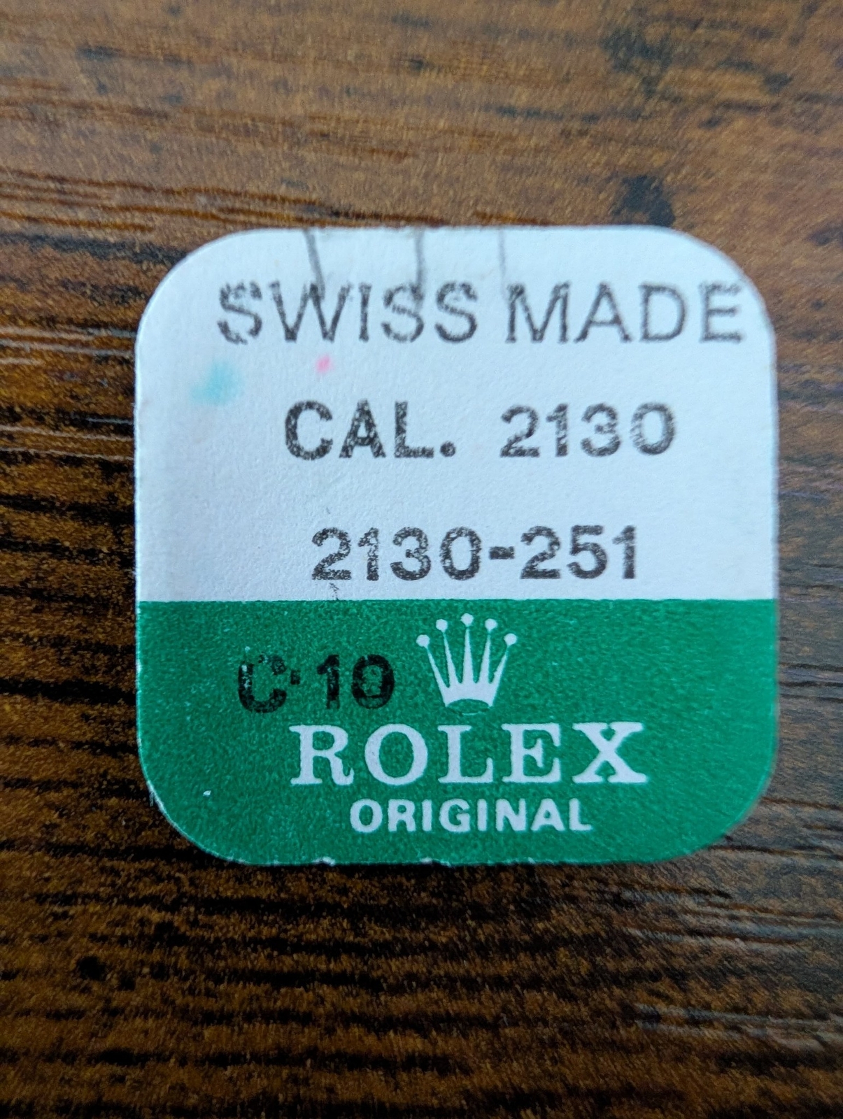 ROLEX-INTERMEDIATE SETTING WHEEL-FACTORY SEALED-CAL 2130 PART 2130-251