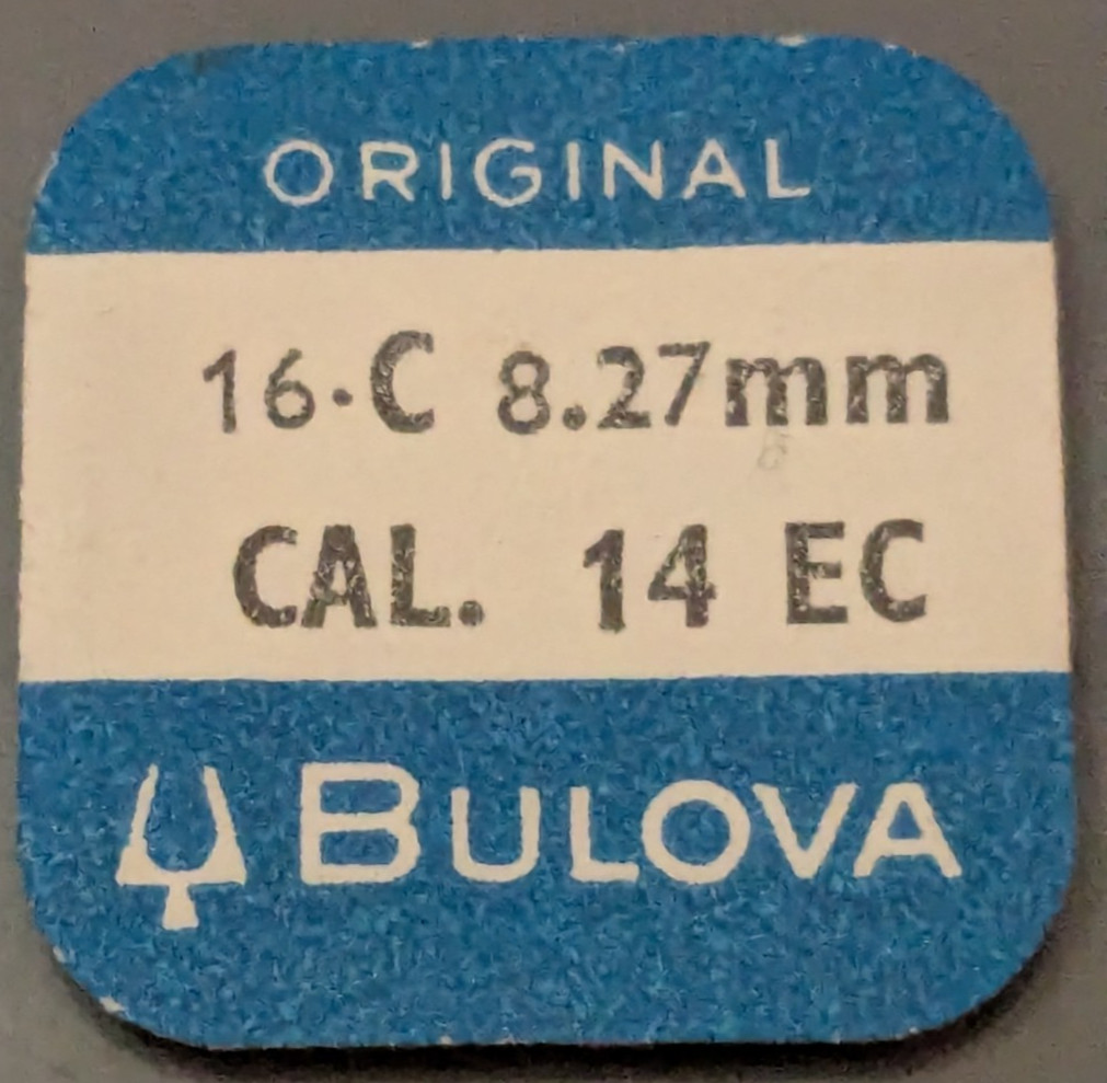 NOS NEW Genuine Bulova Cal. 14EC – # 16C 8.27 mm Female Stem – Watch Part