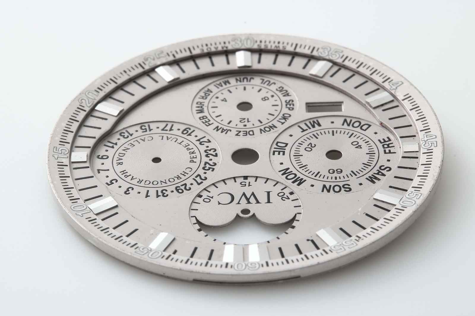 IWC GST Perpetual Calendar Chronograph Moon Phase Date German Dial Watch Part