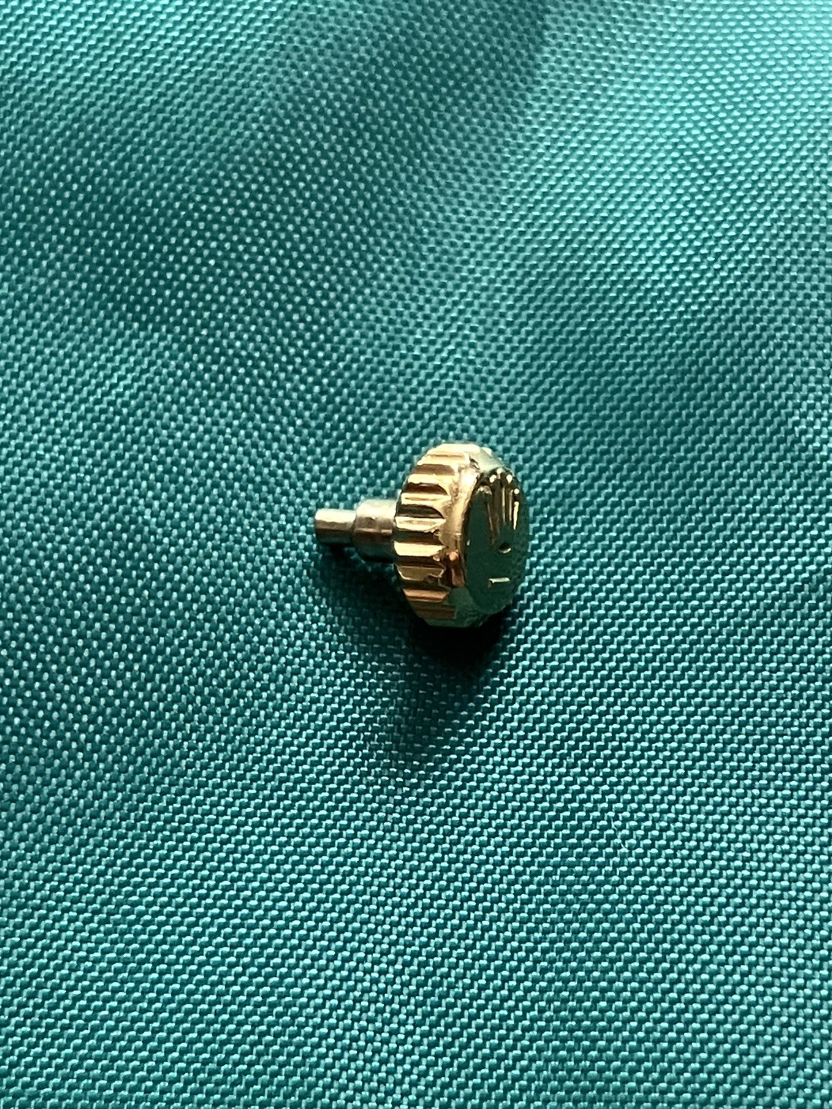 Genuine Rolex 18K Yellow Gold 6mm Crown for 36/41 Datejust etc..Preowned