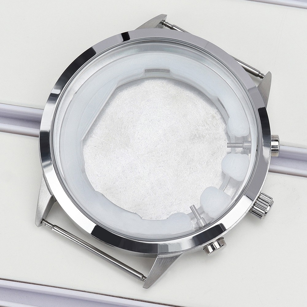 46.8mm Watch Case Stainless 100 Waterproof For Seiko VD53 Movement High quality