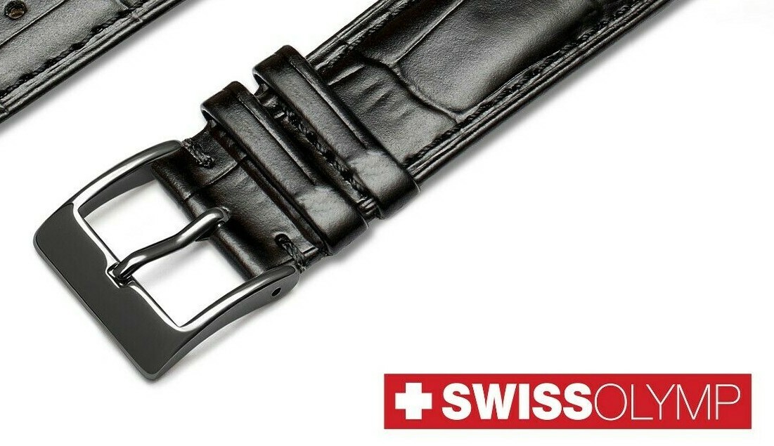 For BELL & ROSS Watch Buckle Clasp Leather Strap Band Silver Black Rose Gold