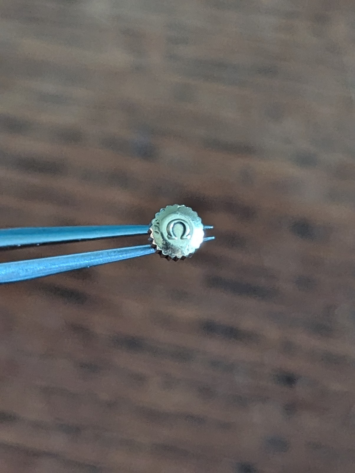 Omega Watch Crown + stem, Used, 4.8mm X 2.9mm, Tap 10, Watchmaker #S809