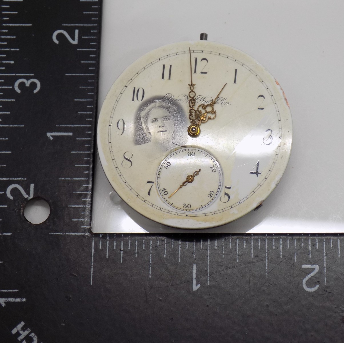 1887 RARE Elgin LADY FACE 15J Grade 50 Model 1 16s Class 17 Pocket Watch Moveme