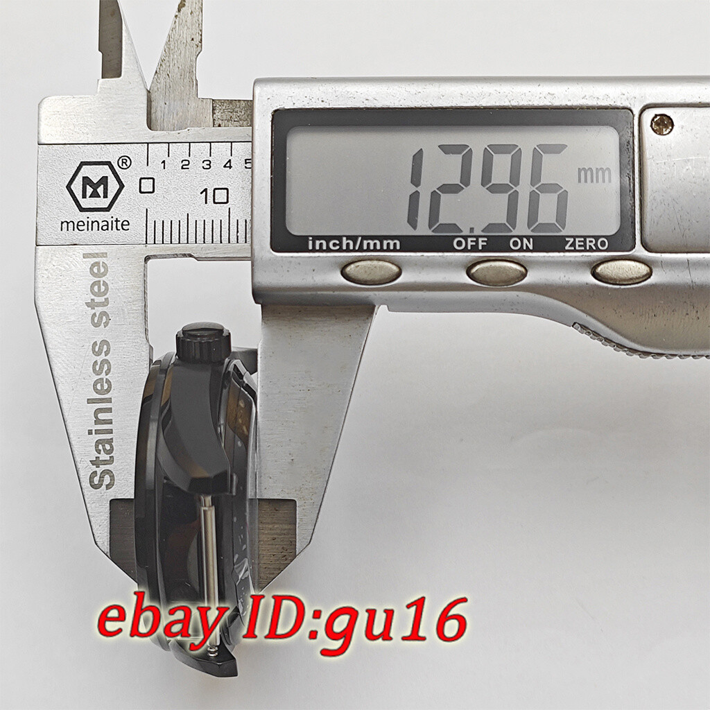38mm Watch Case Black Sapphire Glass For NH35 NH36 ETA2824 PT5000 ST2130 parts