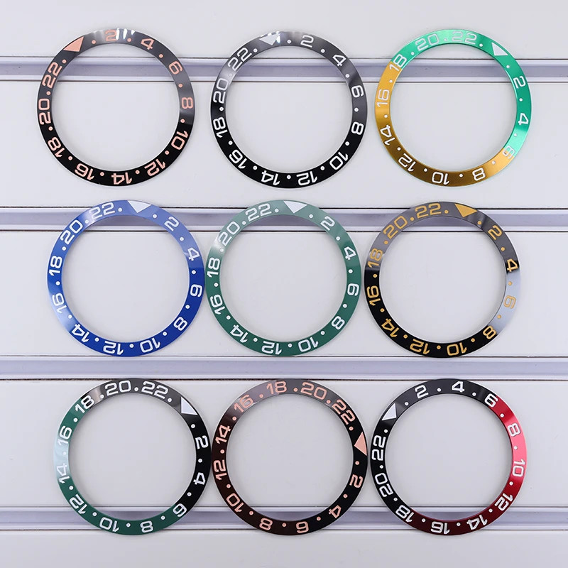 38Mm Ceramic Bezel Insert for 40Mm SUB GMT Watch Bezel Ring Slope Nh35 Nh36 Nh34