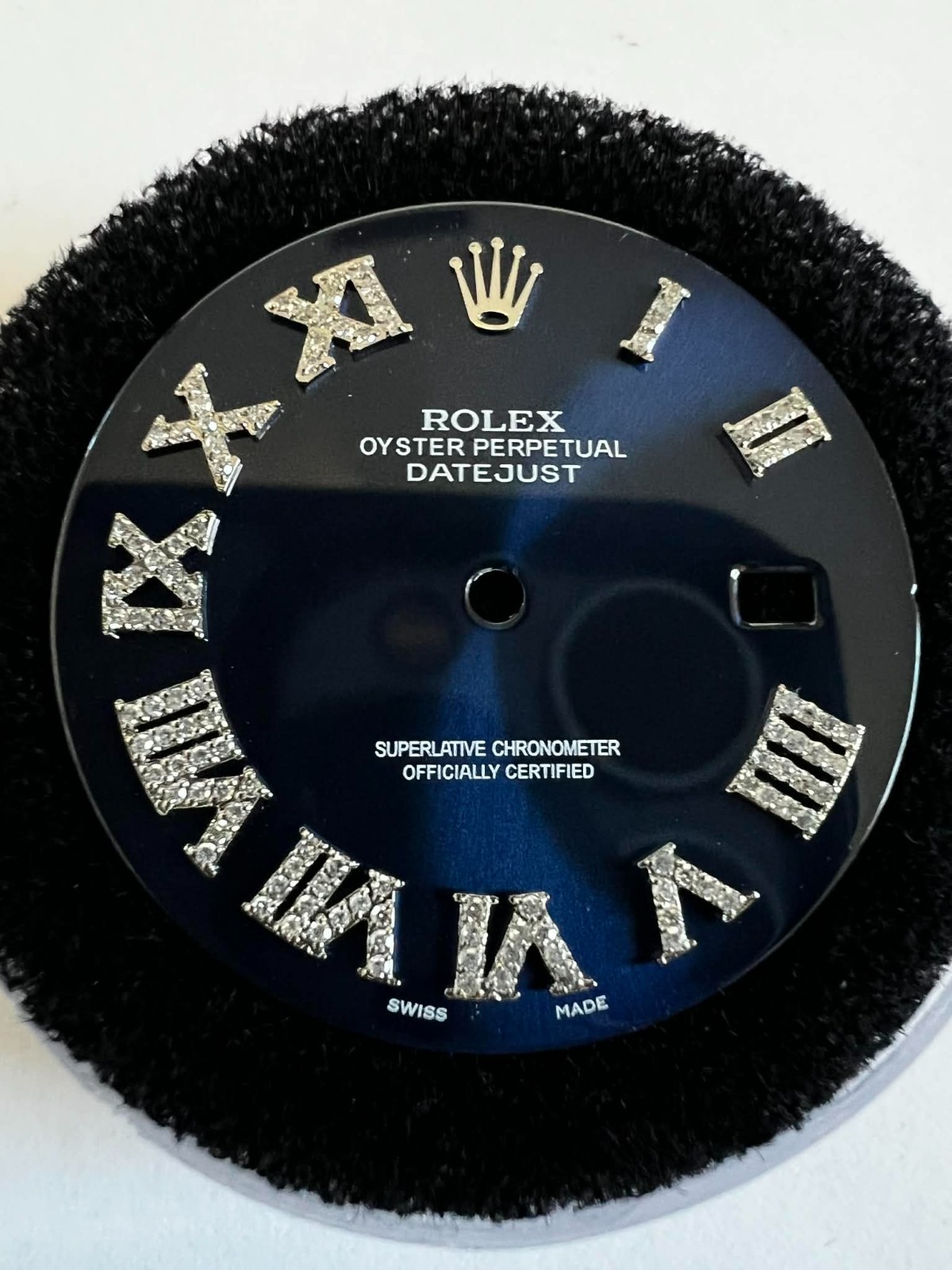 Rolex Datejust 41mm Custom Dark Blue/ Diamond Roman Markers Dial