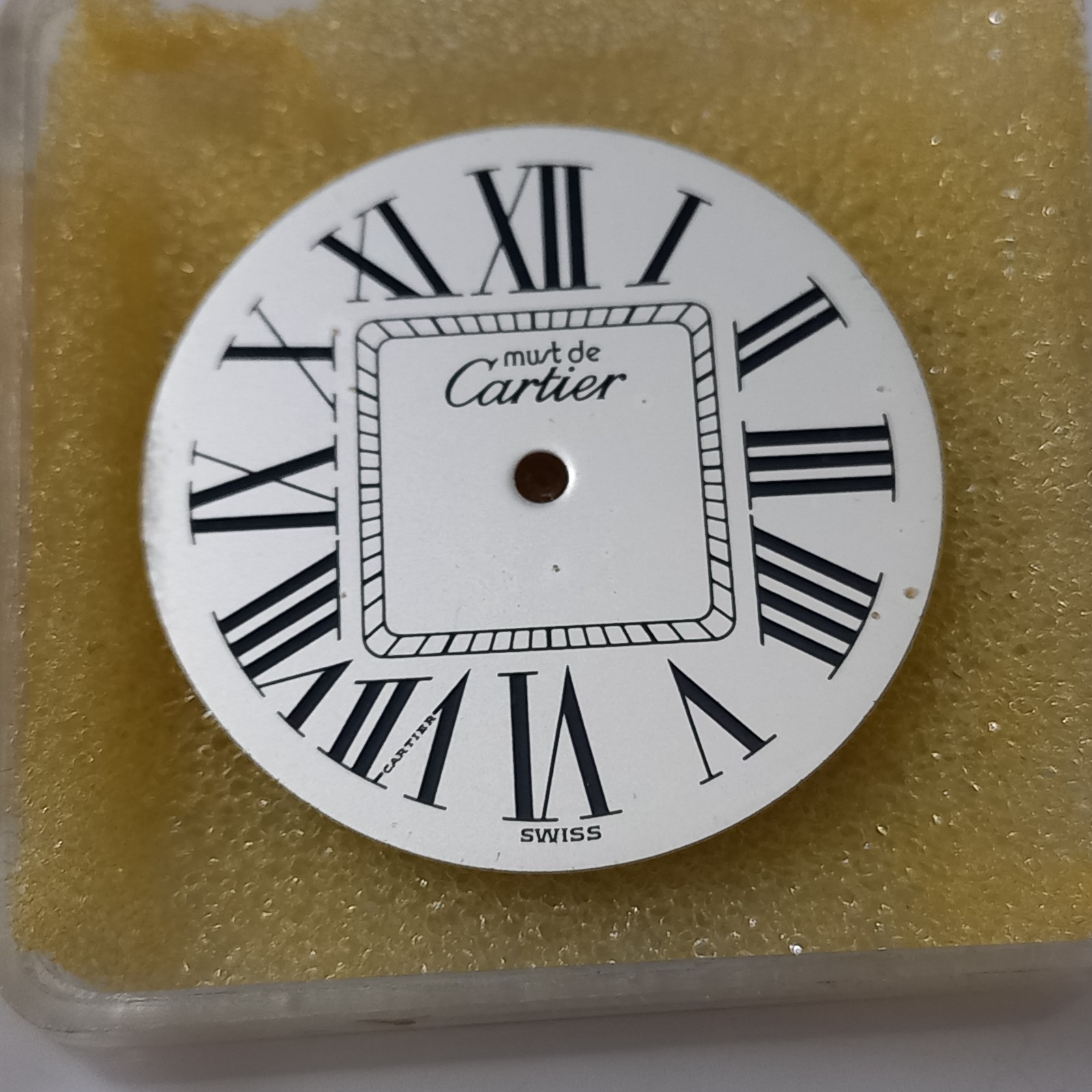 Authentic Must de Cartier Vendôme Dial – 26mm – Ref. 1860 – White/Roman – NOS