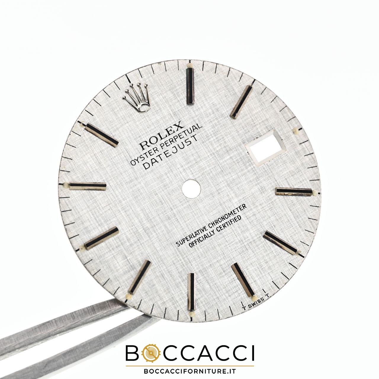 ROLEX Silver Linen Dial for Datejust 36 Ref. 16014 16220 16234 16200 Calib: 3…