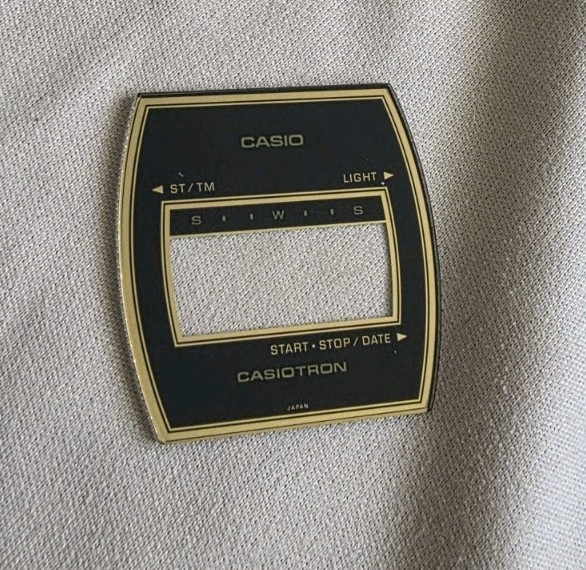 Vintage Casio Casiotron 53cs 53cgs Watch Glass NOS