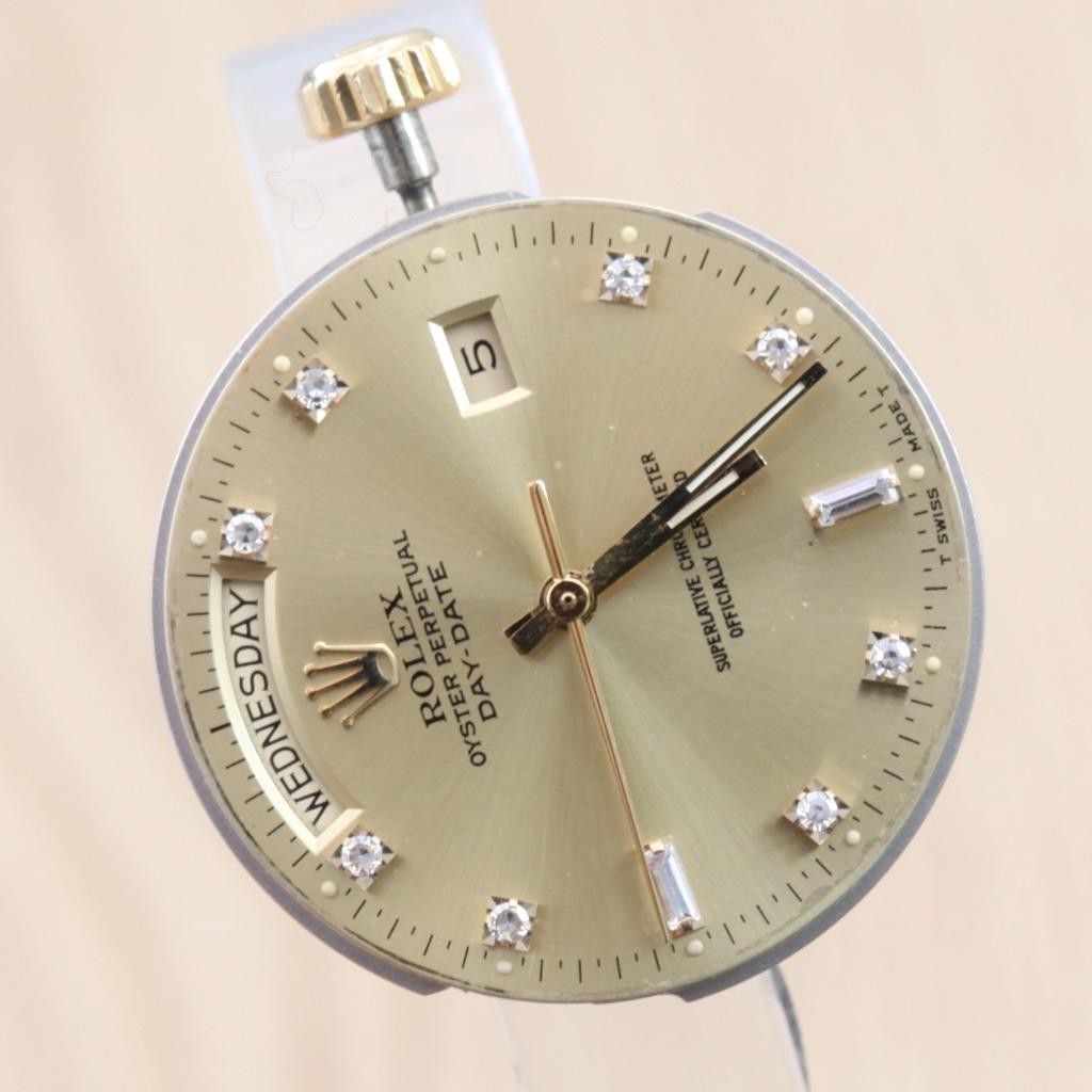Rolex Cal 3055 Men’s 36mm DAY-DATE SINGLE QUICK SET Movement for18038 Working