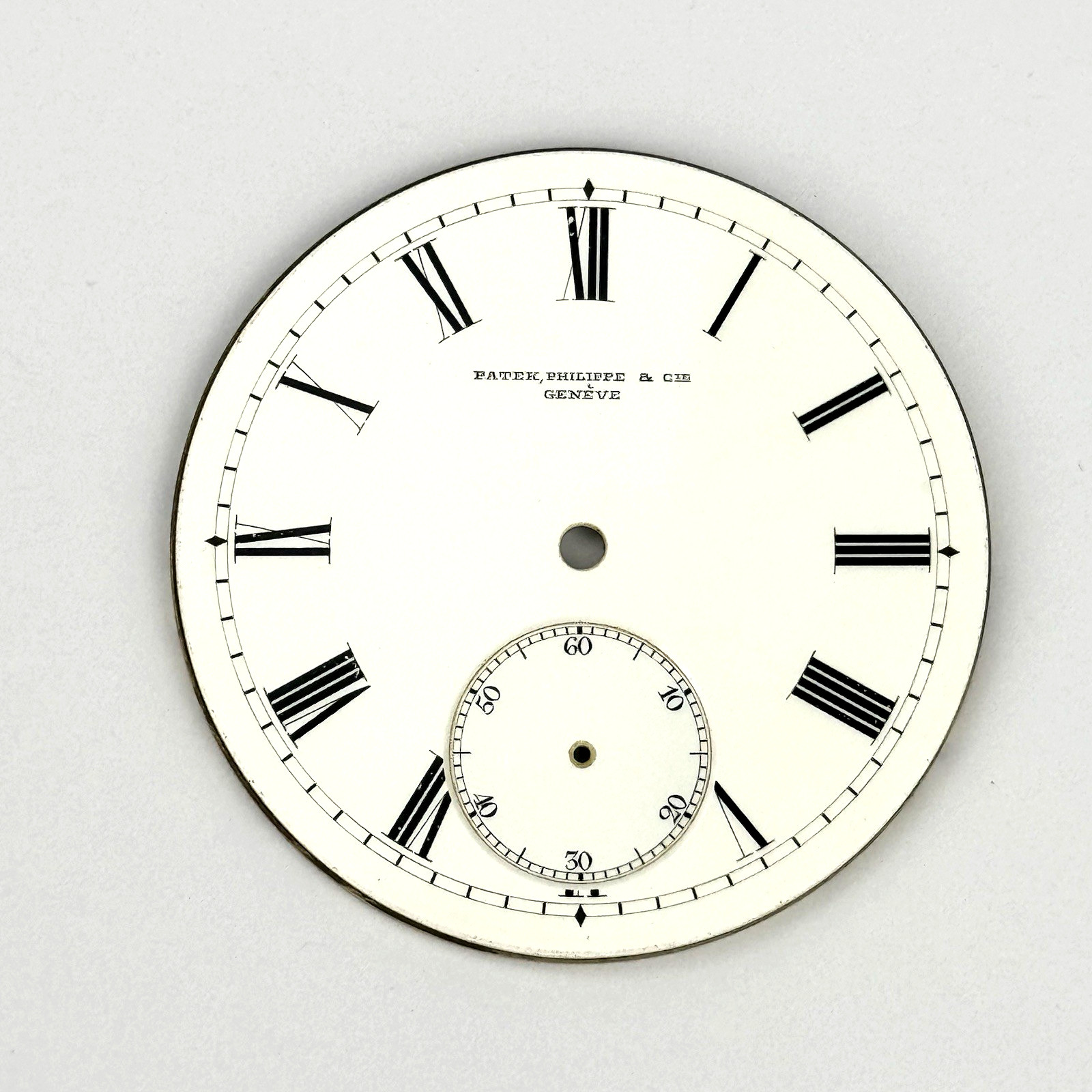Patek Philippe Pocket Watch Enamel Dial Good 18s, 45.45mm Vintage Parts (638)
