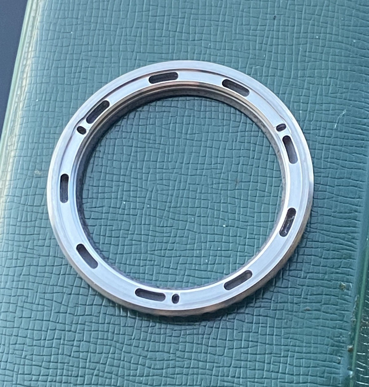 ROLEX GENUINE STEEL BEZEL / BLACK CERAMIC INSERT GMT-II 116710 Bezel And Insert.