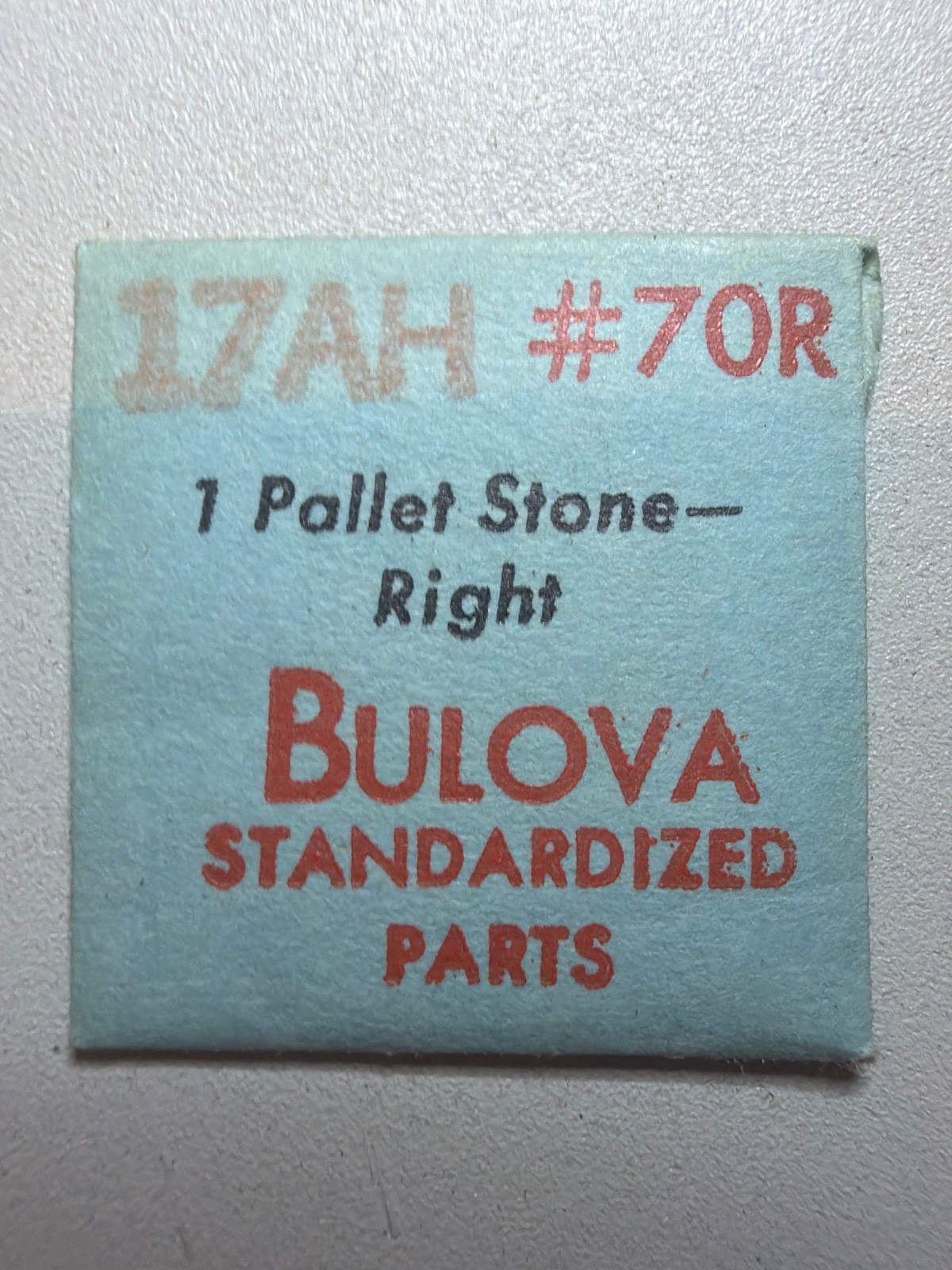Bulova 70R Pallet Stone (Pallet Fork Right Side Jewel) – NOS – Various Calibers
