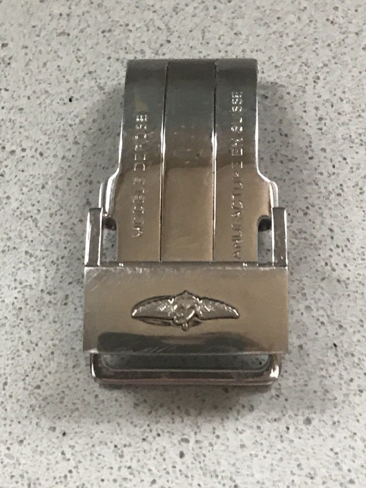 Original Breitling Deployment Deployant Clasp Buckle Strap Steel 22mm