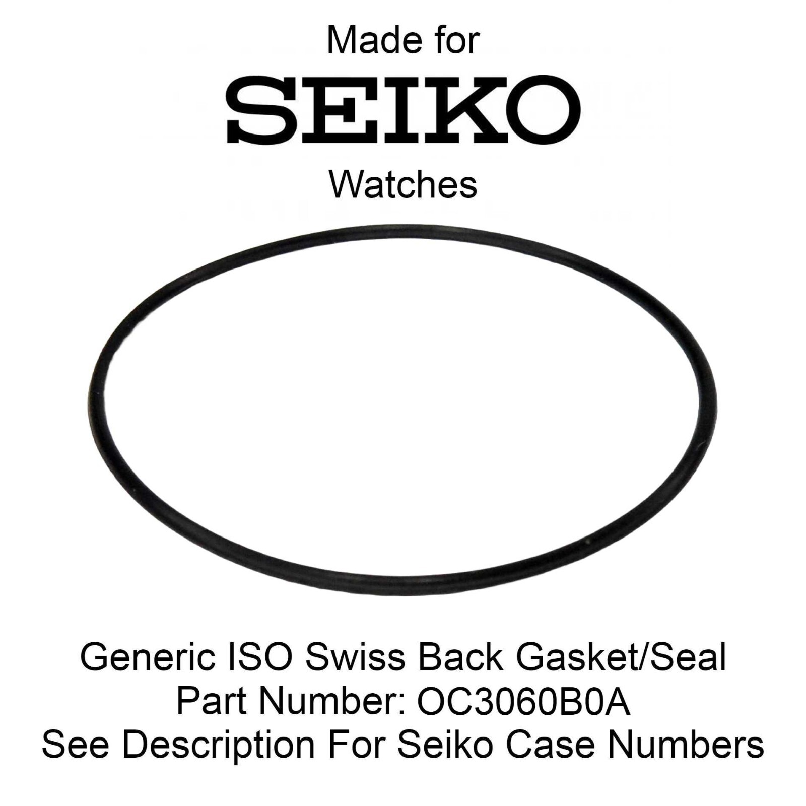 Seiko Watch Back Gasket Seal OC3060B0A – Fits Many Different Models – See List