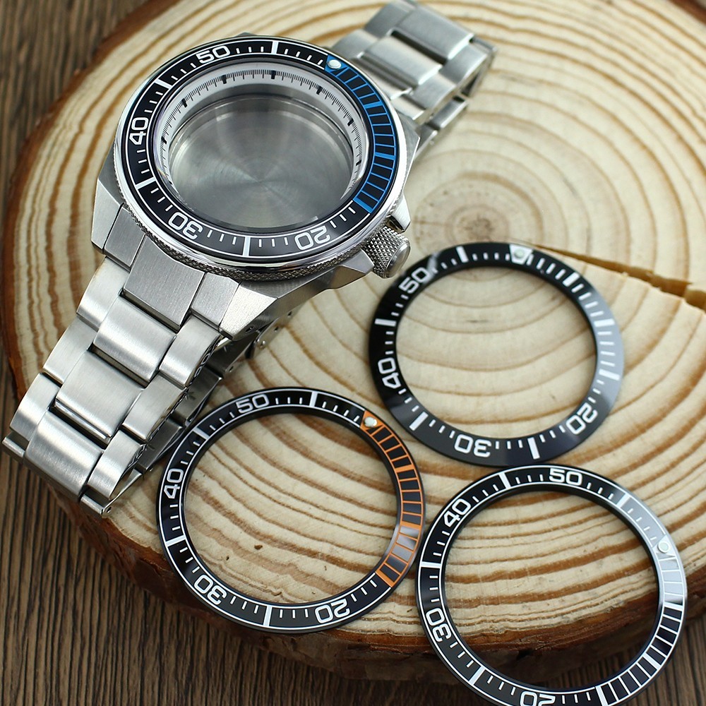 Sapphire NH35 Watch Case Wristband 43.8mm Modify Samurai Mod For NH34 NH36 NH38