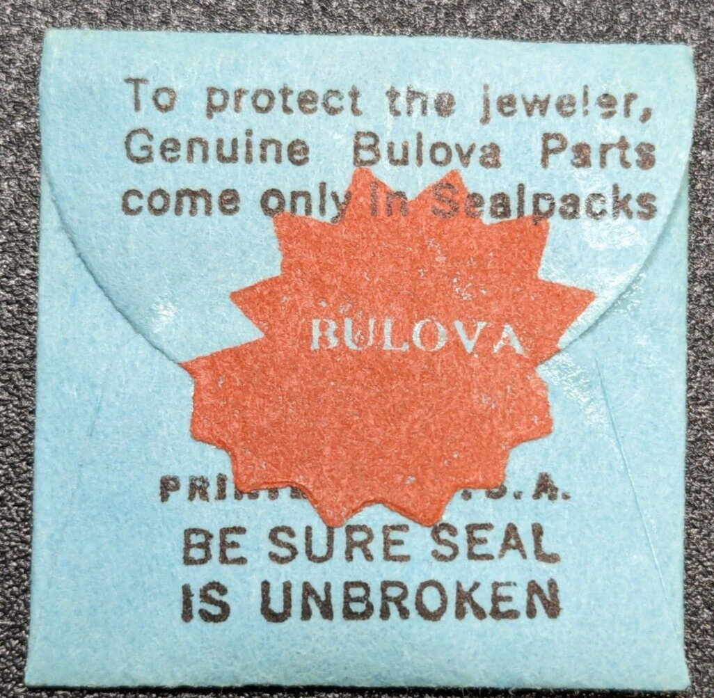 NOS Genuine Bulova 6CHAC SI-12 – HR/MIN Watch Hands Set/Pair #63-64 Silver Index