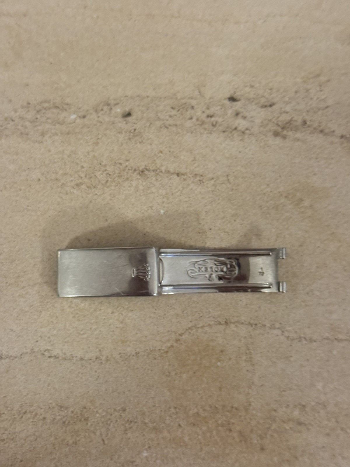 Rolex 1972 13mm Watch Bracelet Clasp Parts Original Used Steel (V46)