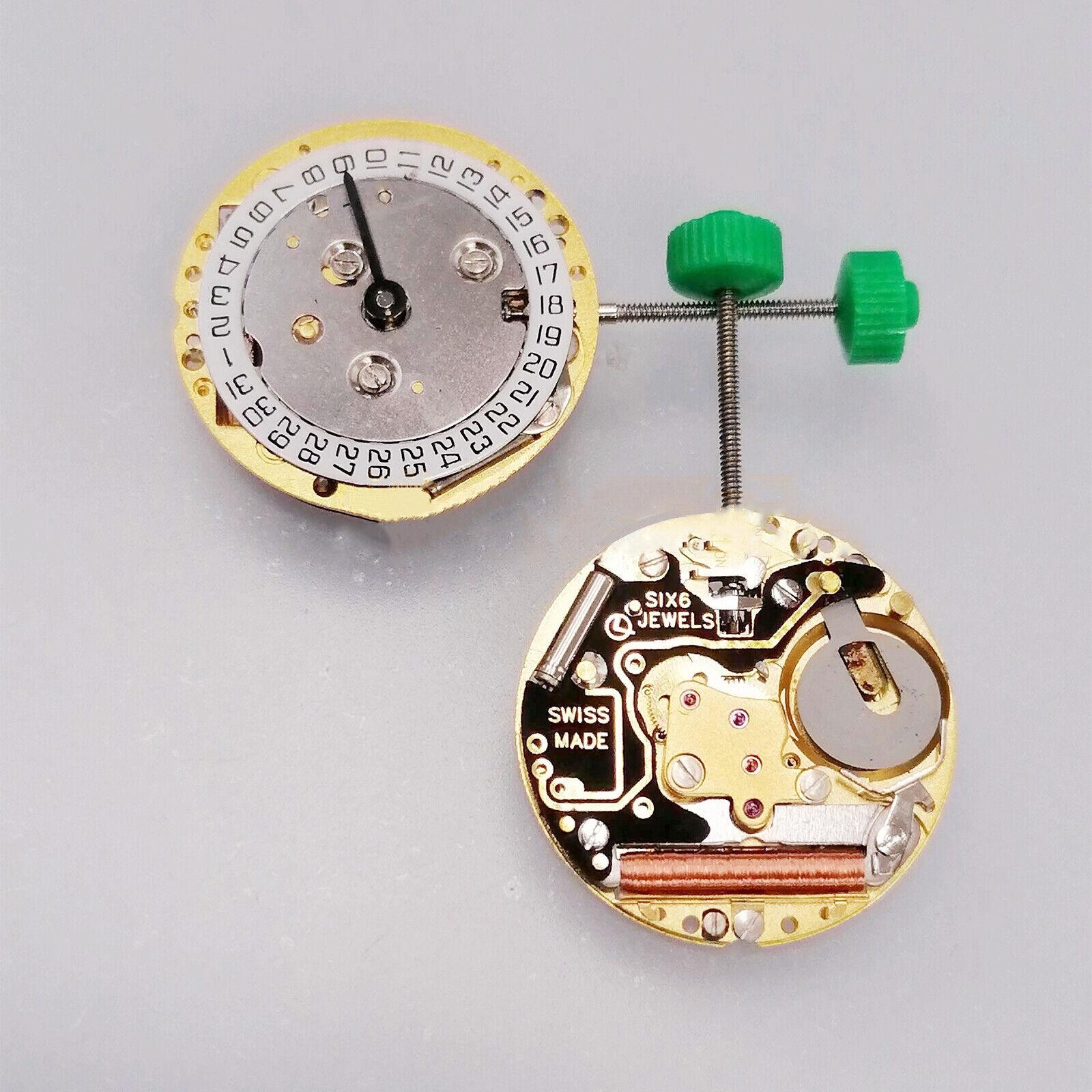 Date at 3 2 Hands Quartz Movement Watches Repair Parts Replaces for ISA 222 E