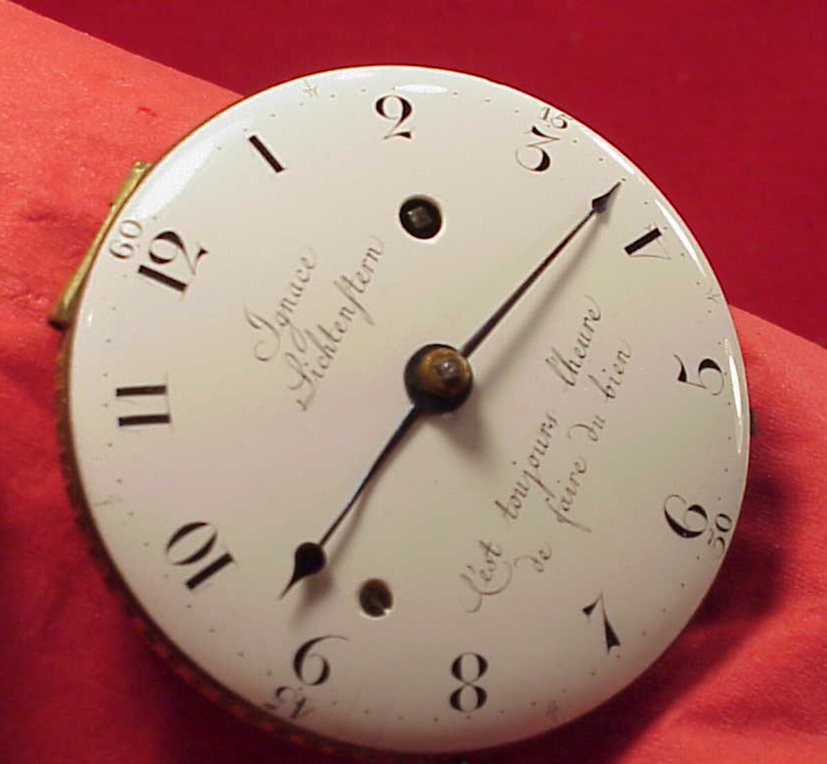 52mm IGNACE LICHTENSTERN WEIN REPEATER BELL STRIKE VERGE FUSEE POCKET WATCH MT