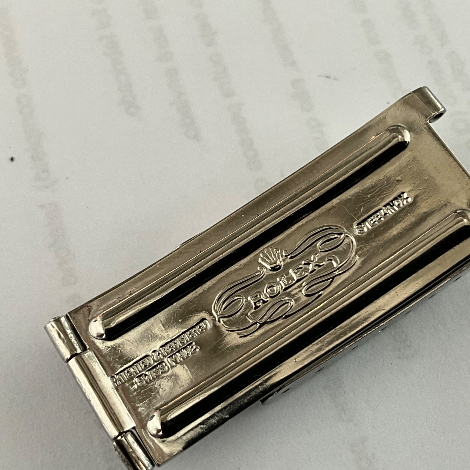 ROLEX OYSTER RIVET 6636 7206 BRACELET CLASP 100% GENUINE GILT ERA YEAR 1967