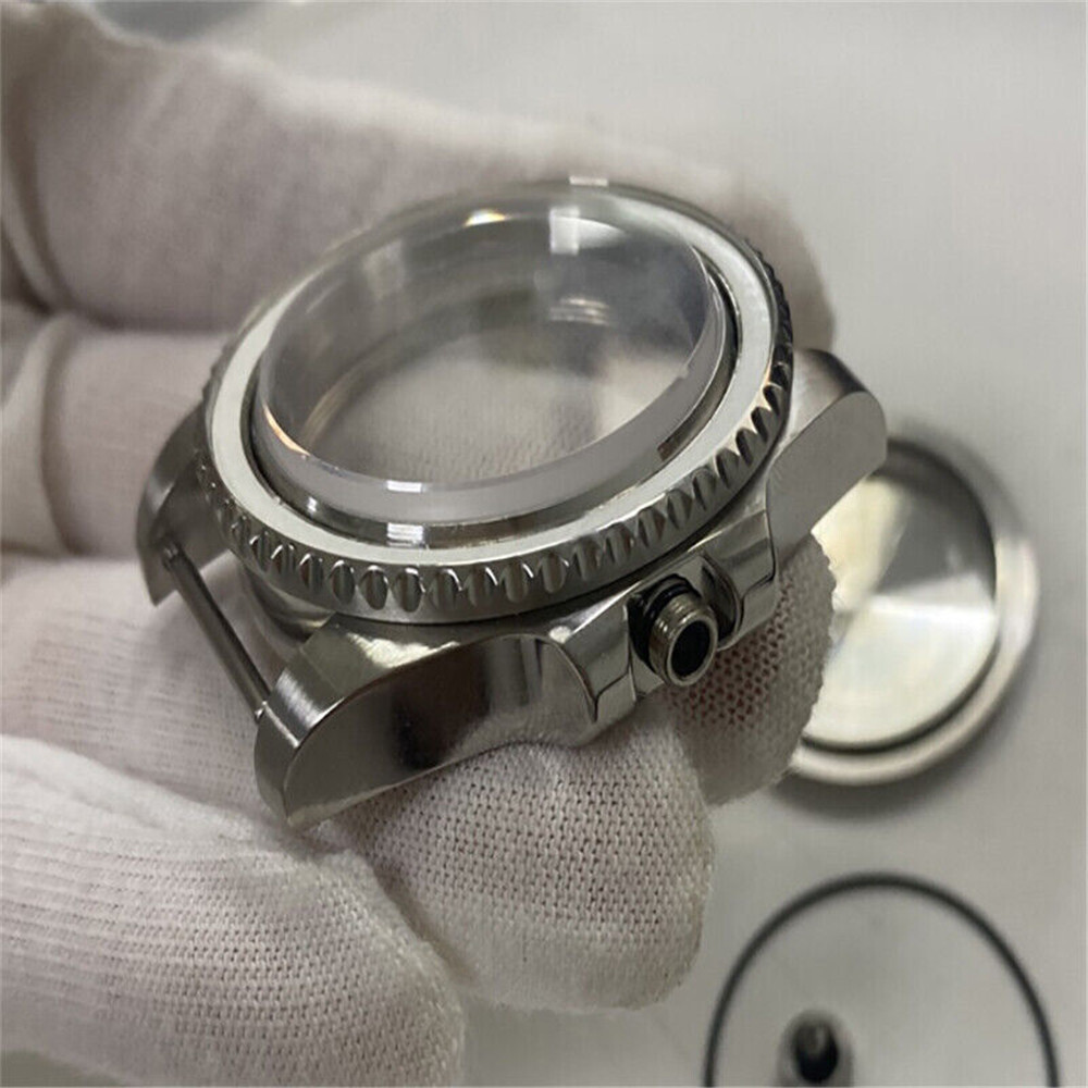 316L Stainless Steel 40mm Sapphire Mirror Watch Case For NH35/NH36 Movement u