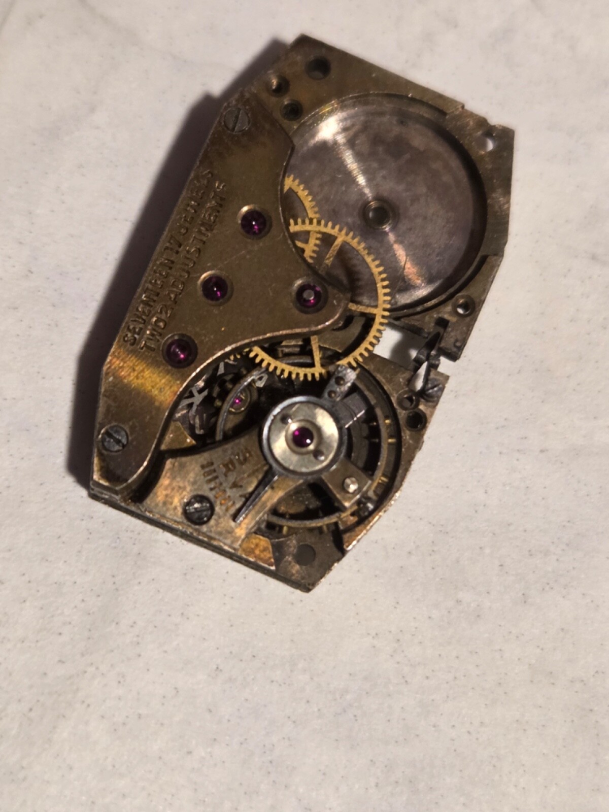 Two (2) A.Michel 640 movements. Partially disassembled, with parts.